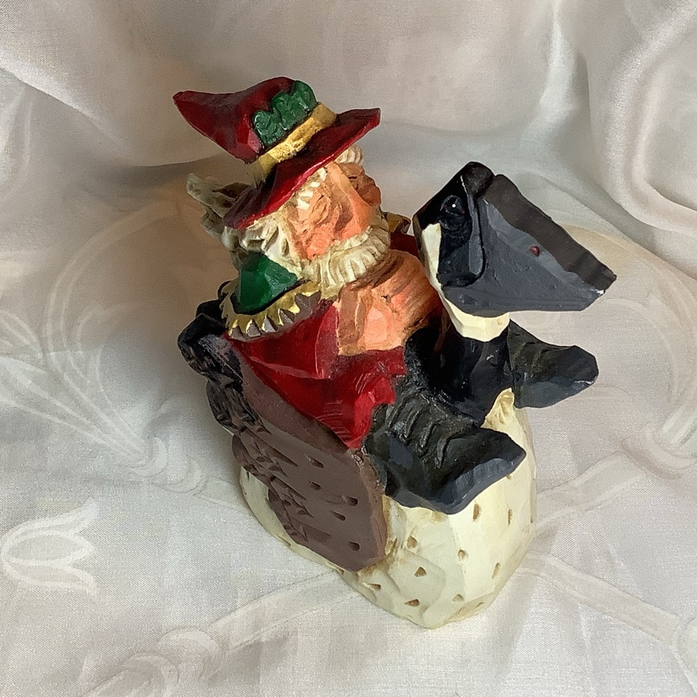 David Frykman Portfolio Santa Rides Canadian Goose 1997 Christmas 6" Tall DF1415